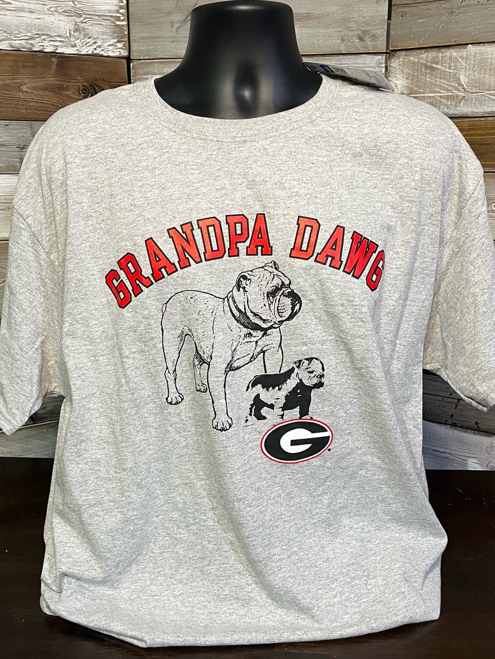 UGA Georgia Bulldogs Grandpa Dawg Tshirt, Sz XL, Champion, NWT